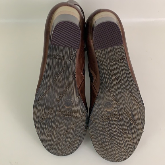 Antelope 656 Stripe Block Heel Brown Boot - Picture 10 of 11